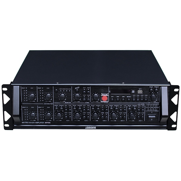 MP906 4x4 Matrix Mixer Amplifier พร้อม Bluetooth