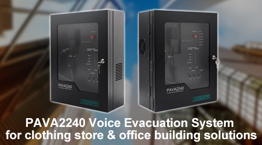 ระบบเสียงอพยพ PAVA2240 DSPPA สำหรับร้านขายเสื้อผ้าและโซลูชันอาคารสำนักงาน