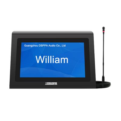 D7022MIC LCD แท็บเล็ตชื่อโต๊ะอิเล็กทรอนิกส์สองด้านพร้อมไมโครโฟน