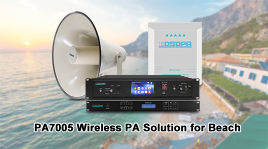 PA7005 Wireless PA Solution สำหรับชายหาด