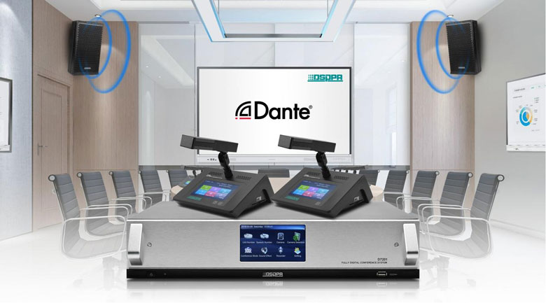D7201ระบบการประชุมดิจิตอล Dante แบบเต็มรูปแบบ