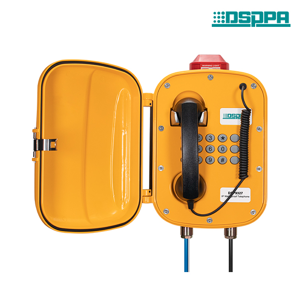DSP9327W IP กันน้ำเสียงและแสงปลุกติดผนังโทรศัพท์
